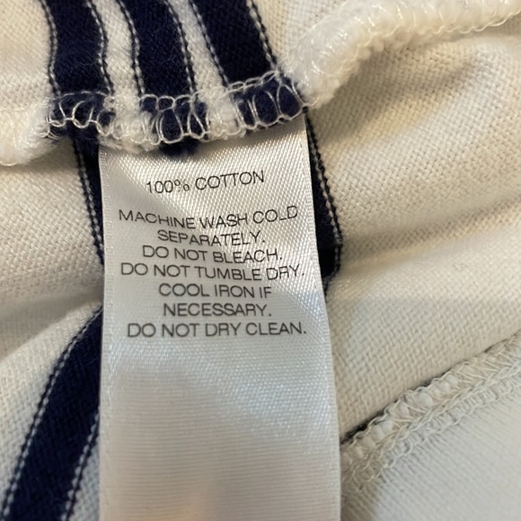 Girls Vineyard Vine Navy & white striped dress- Medium ([10-12) - Picture 5 of 5